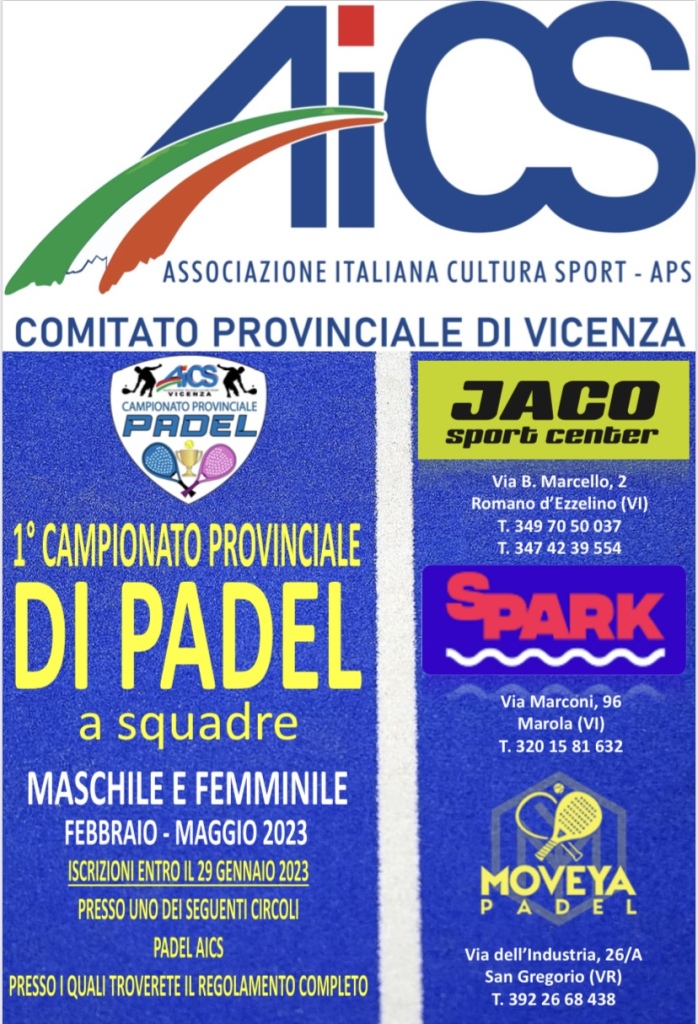1° Campionato Provinciale di Padel